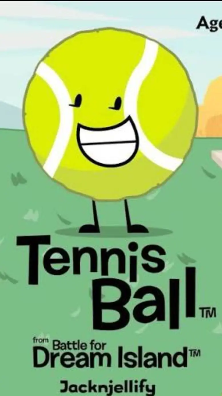 ai character: Tennis ball background
