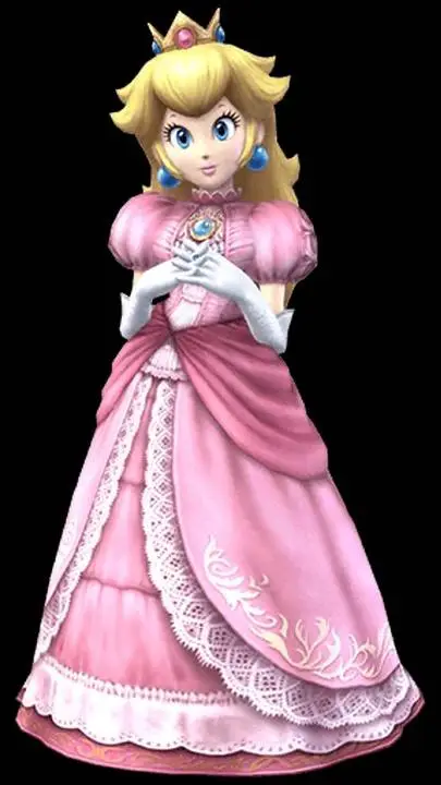 ai character: Peach background
