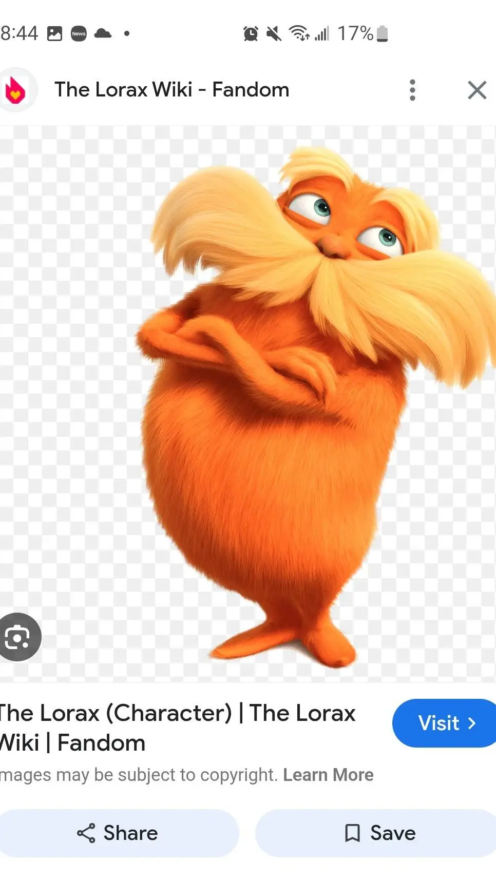 ai character: lorax background