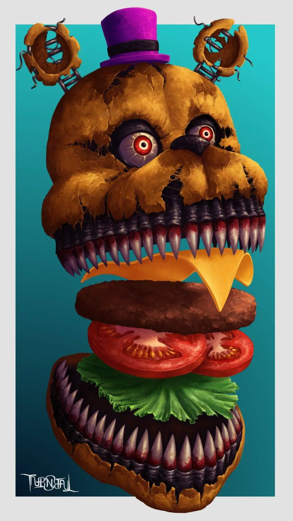 ai character: fnaf mc Donald's  background