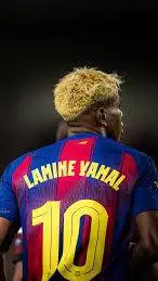 ai character: lamine yamal  background