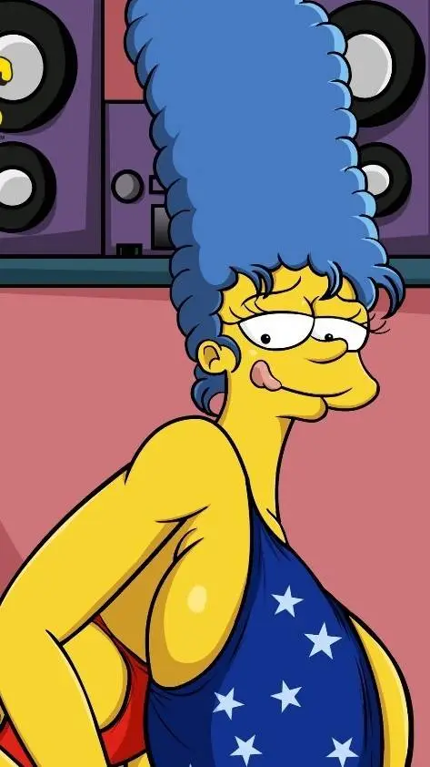 ai character: Marge Simpson  background