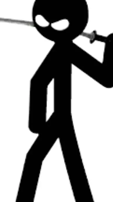 ai character: stickman guerrero  background