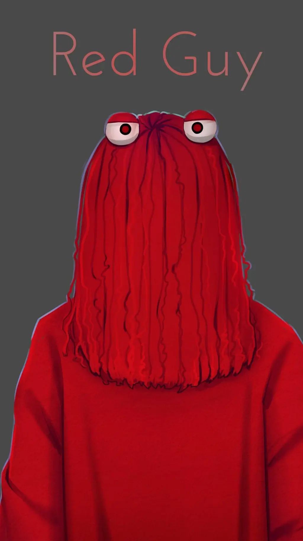 ai character: Red guy background