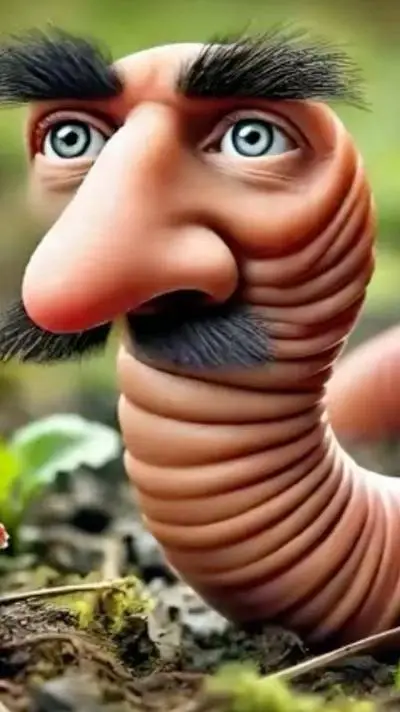 ai character: Worm background