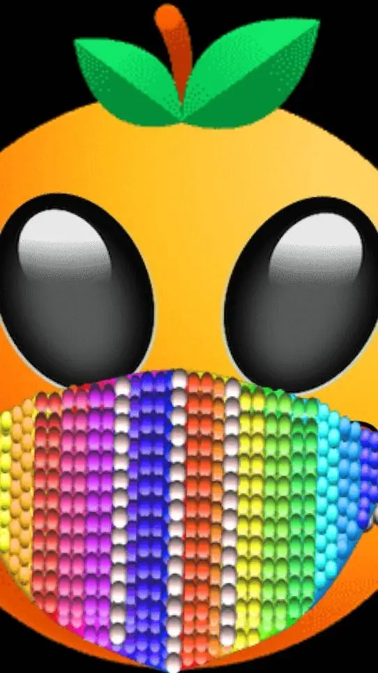 ai character: orange background