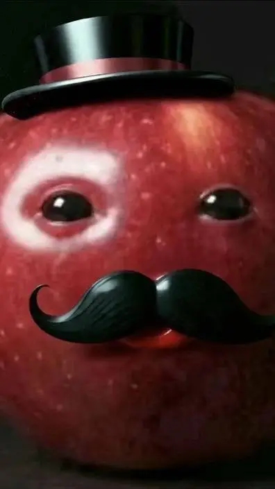 ai character: niche apple background