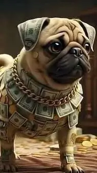 ai character: money money puggy background