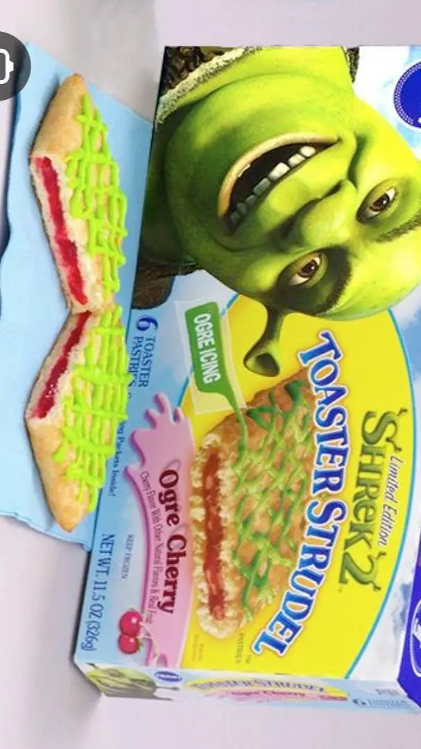 ai character: Shrek Strudel background