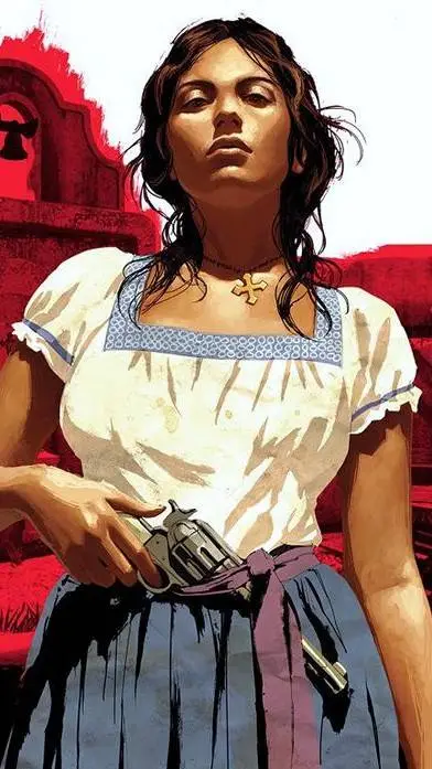 ai character: Luisa's death rdr1 background