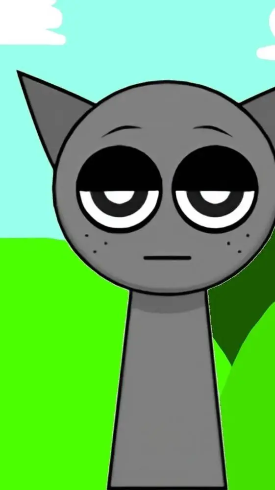 ai character: grey background