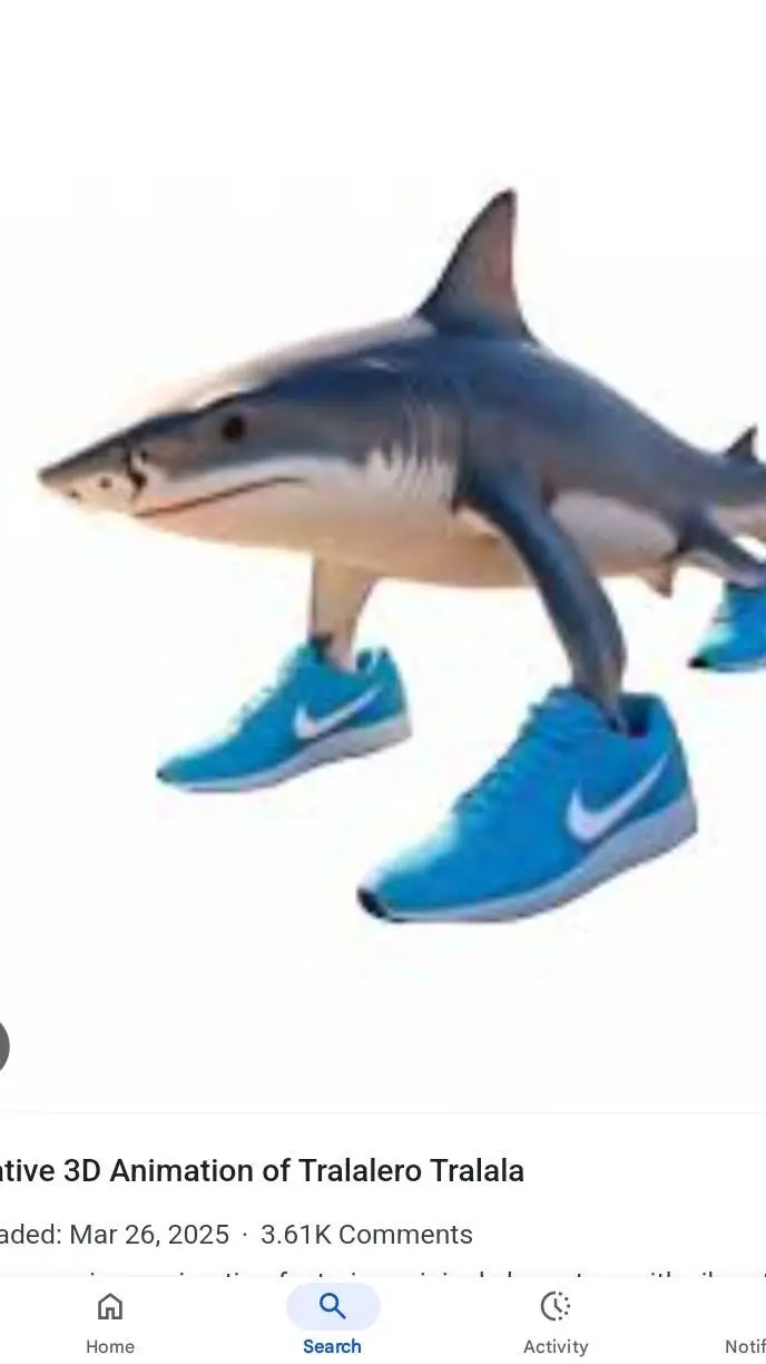 ai character: shark background