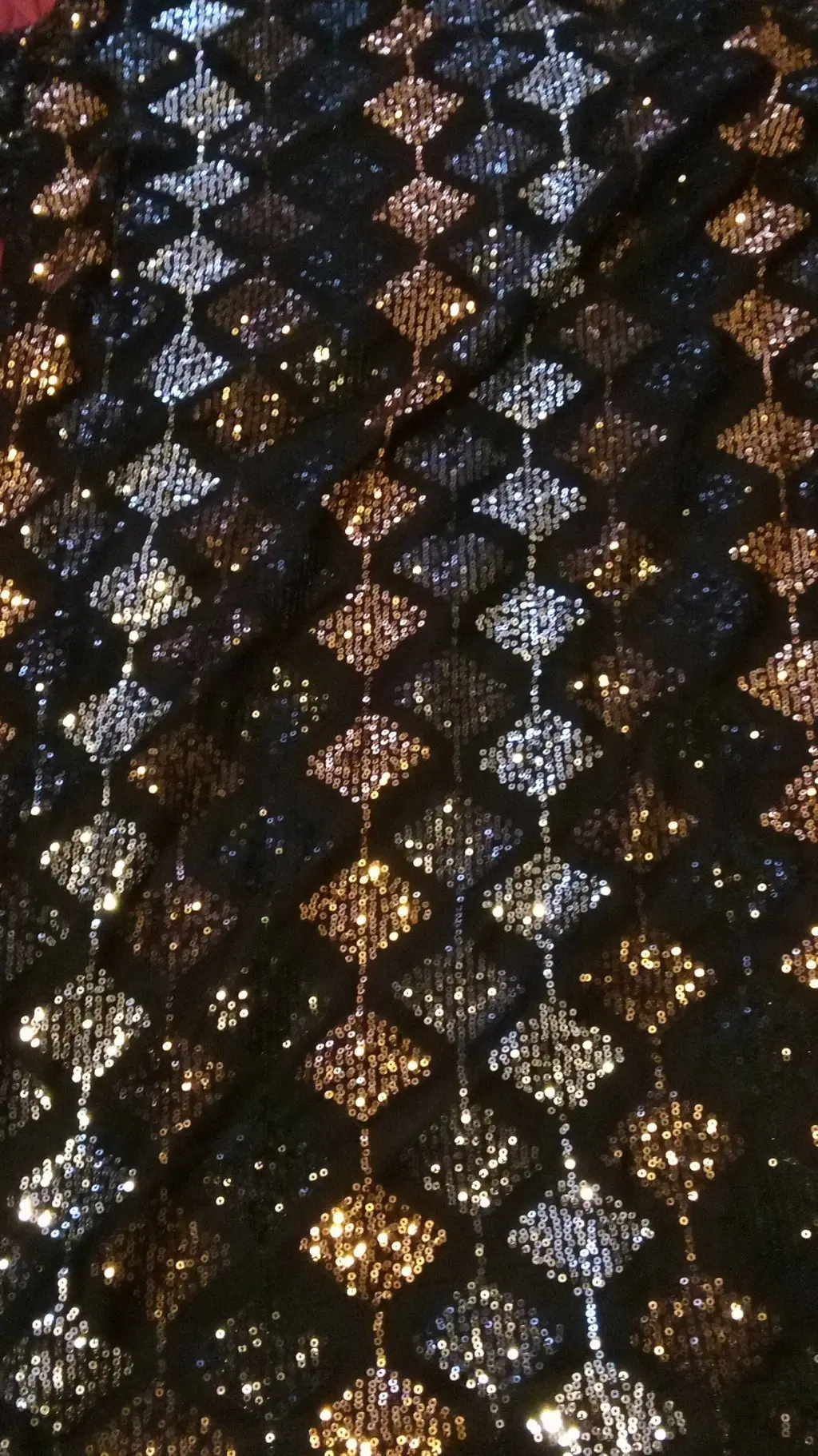 ai character: Sequin Dress  background