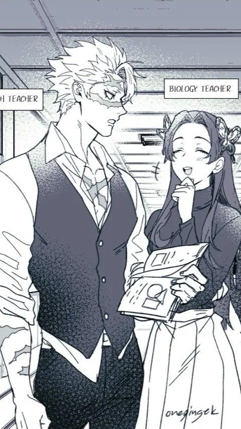 ai character: Les profs 💜🤍 background