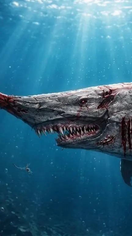 ai character: hell blade shark  background