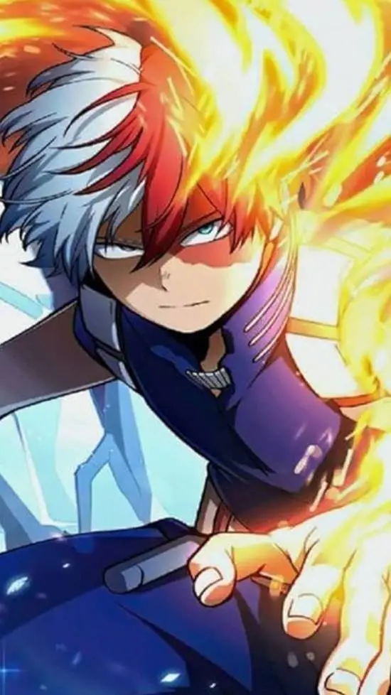ai character: Todoroki  background