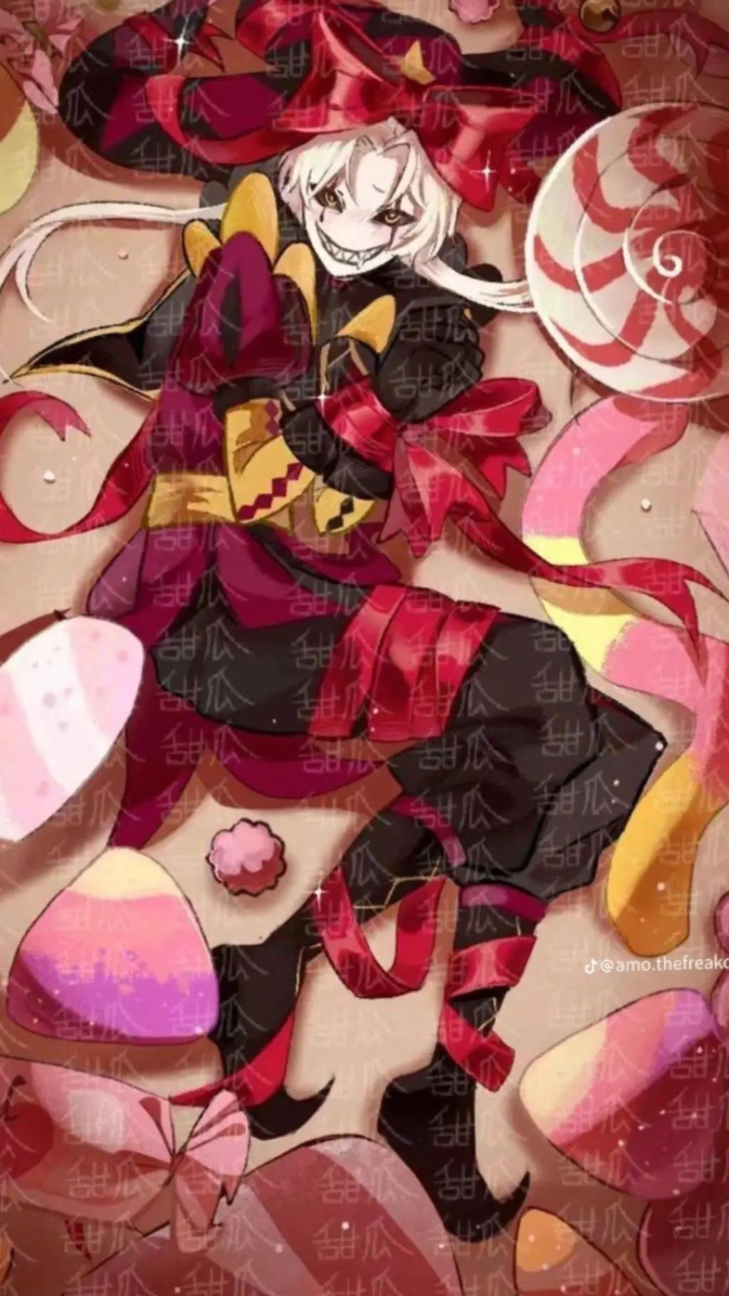 ai character: Pierrot  background