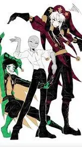 ai character: Pierrot  background