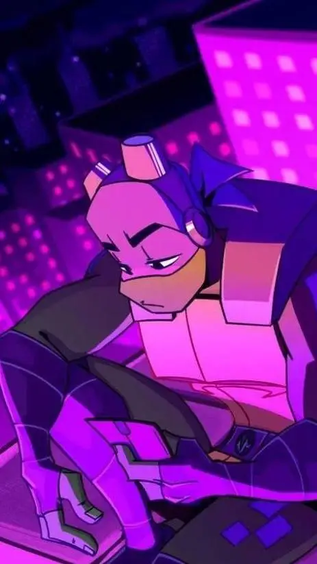 ai character: 💜Donnie💚 background