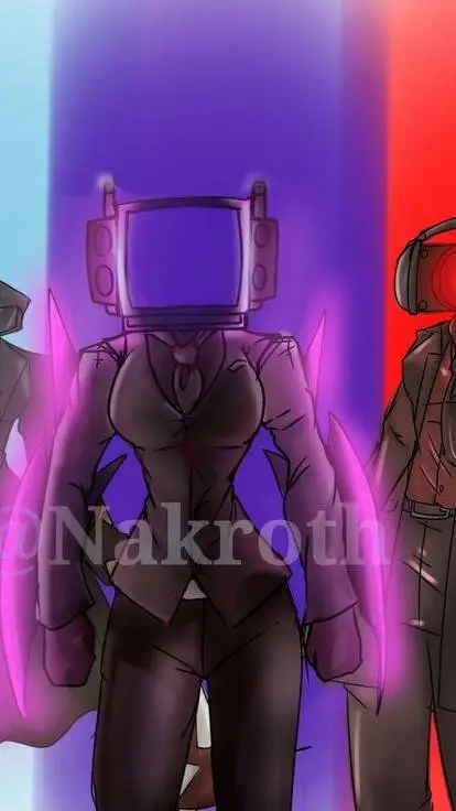 ai character: shadow tv woman  background