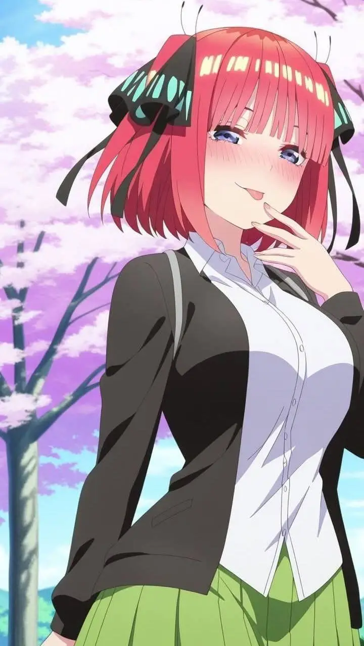 ai character: Nino Nakano  background