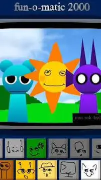 ai character: sprunki 1996 background