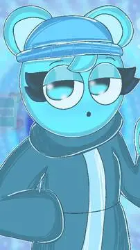 ai character: sprunki sky mujer background