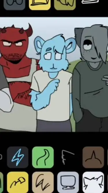 ai character: sprunki spoenk dis background