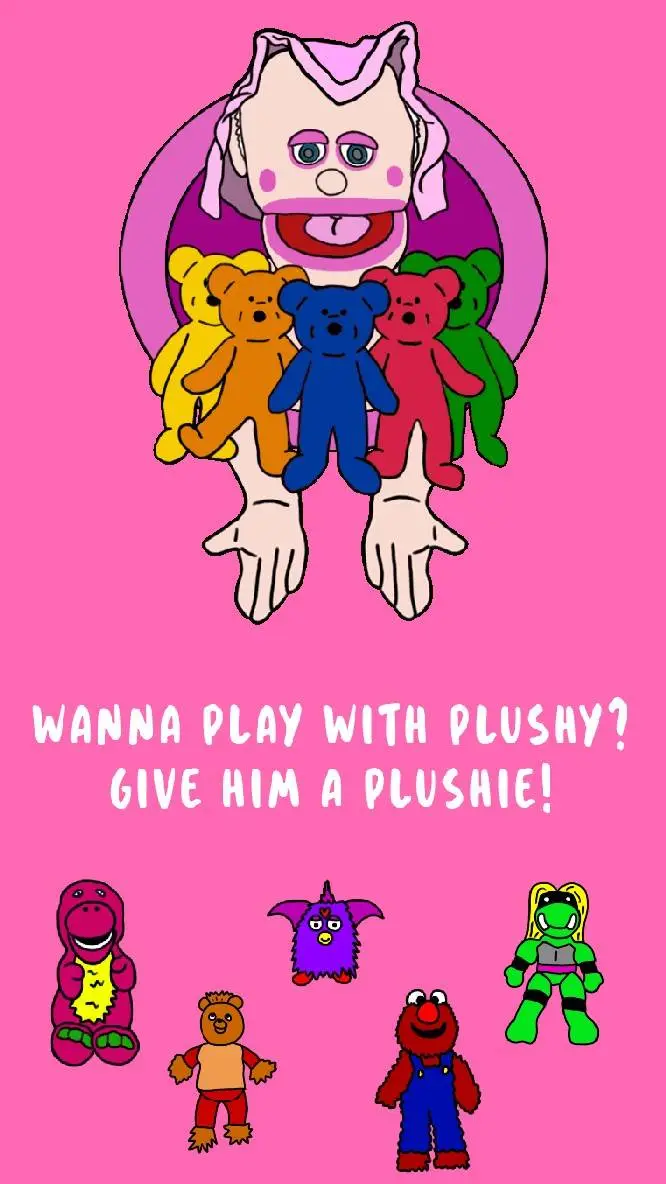 ai character: plushy background