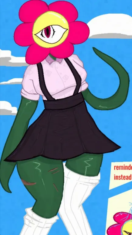 ai character: Carnation background