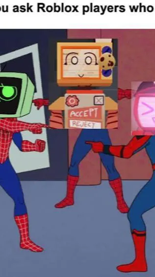 ai character: Tv heads background