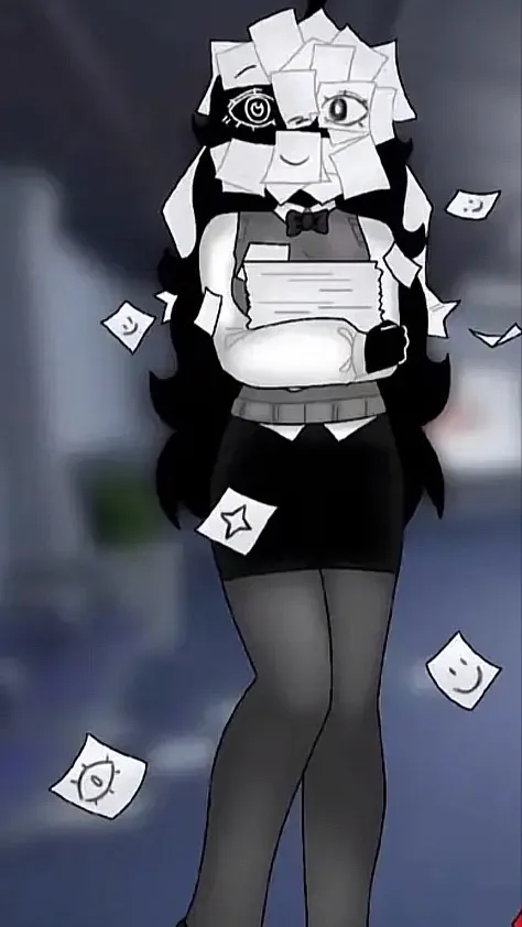 ai character: Scribbles background