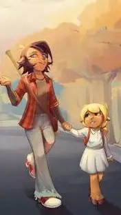 ai character: Holiday household  background