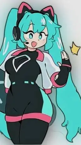 ai character: Miku background