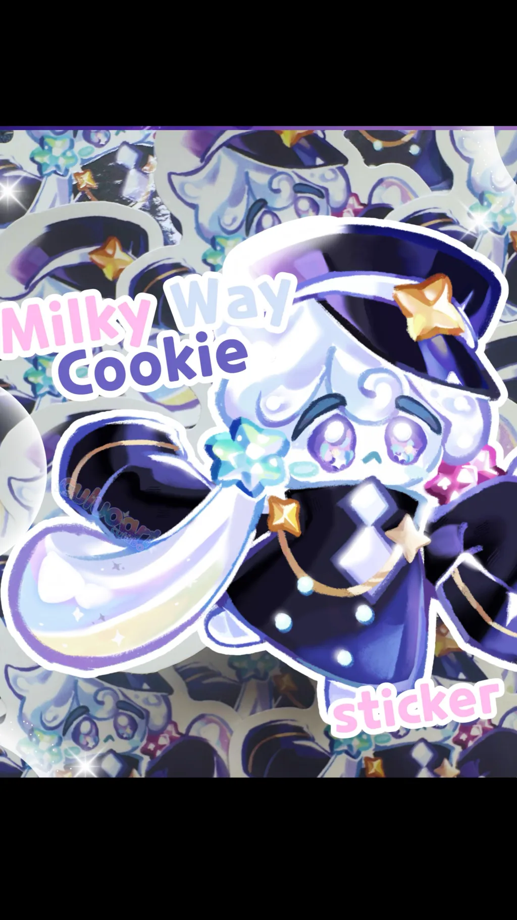 ai character: Milky way cookie background