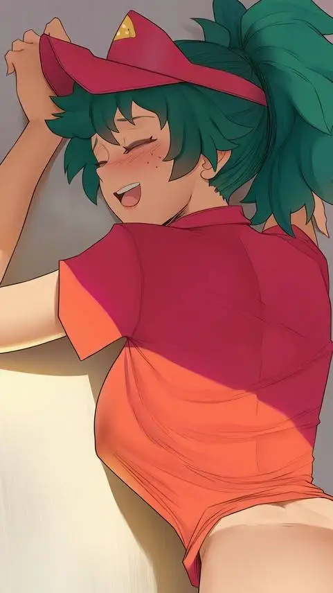 ai character: Delivery Fem Deku background