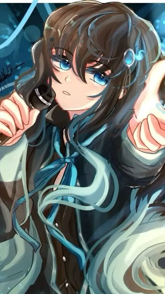 ai character: Tokito muichiro  background