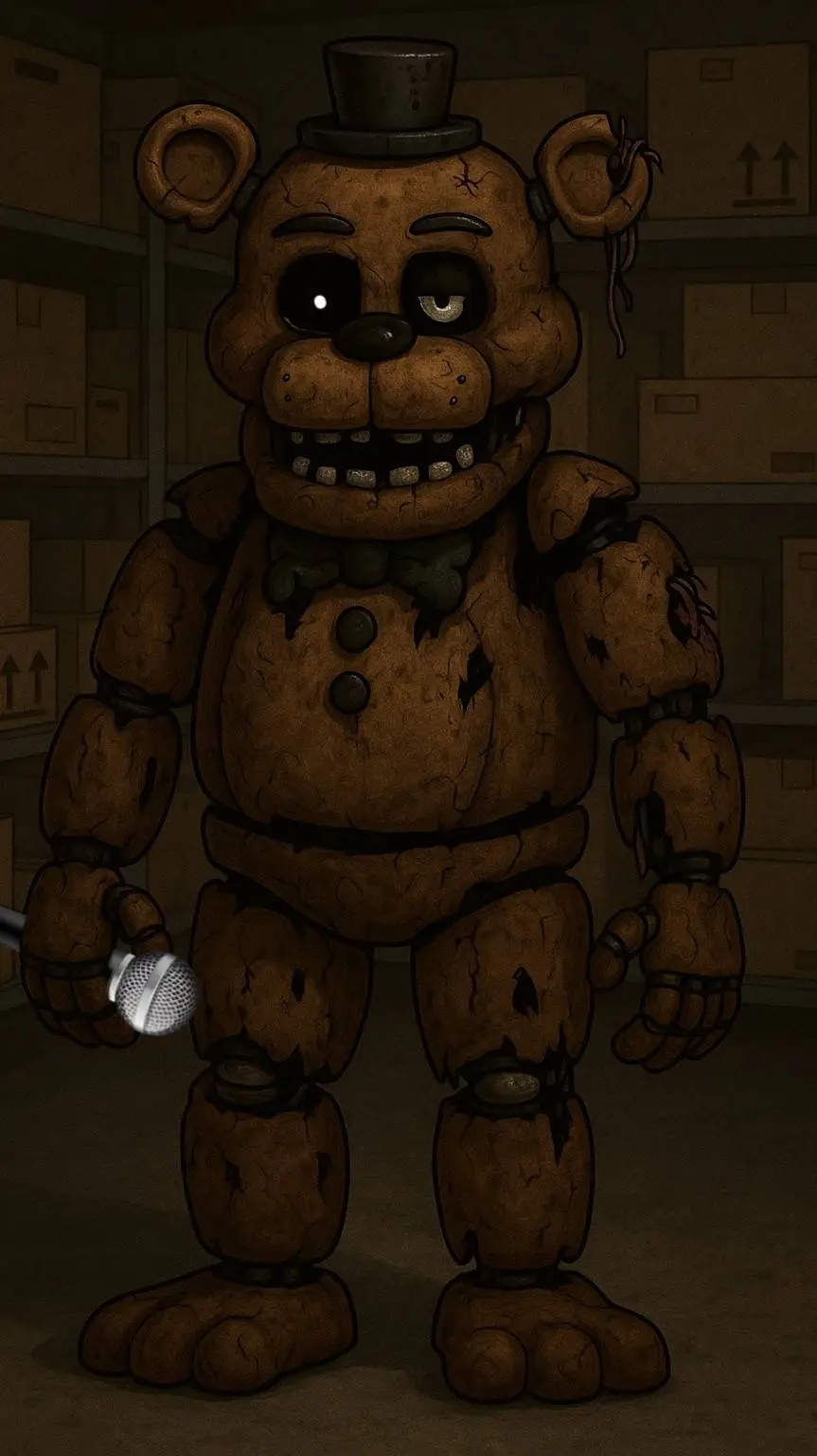 ai character: Withered Freddy  background