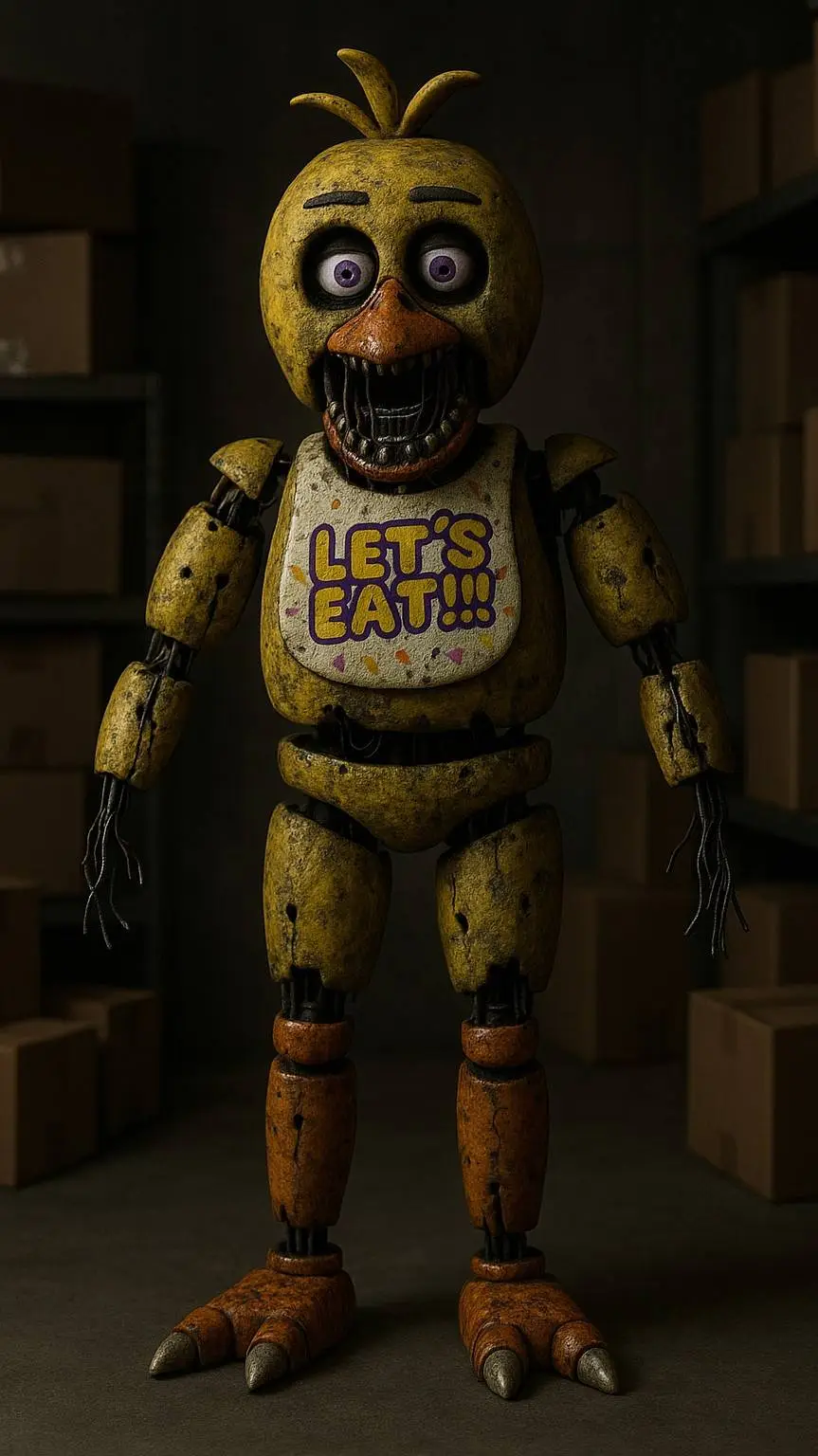 ai character: Withered Chica  background