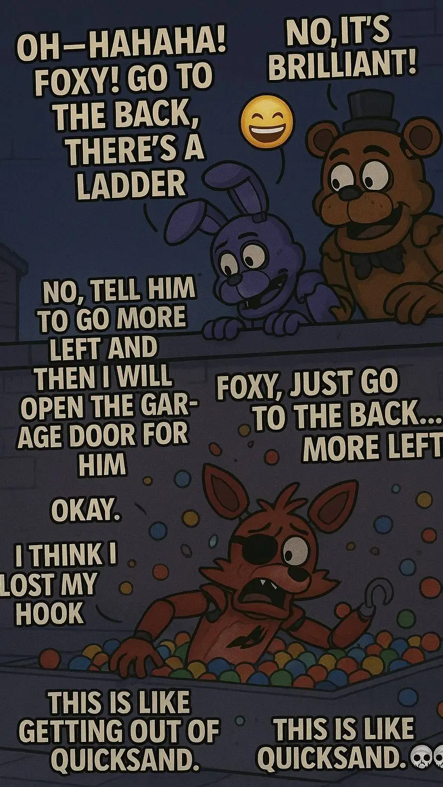 ai character: Foxy got stuck  background