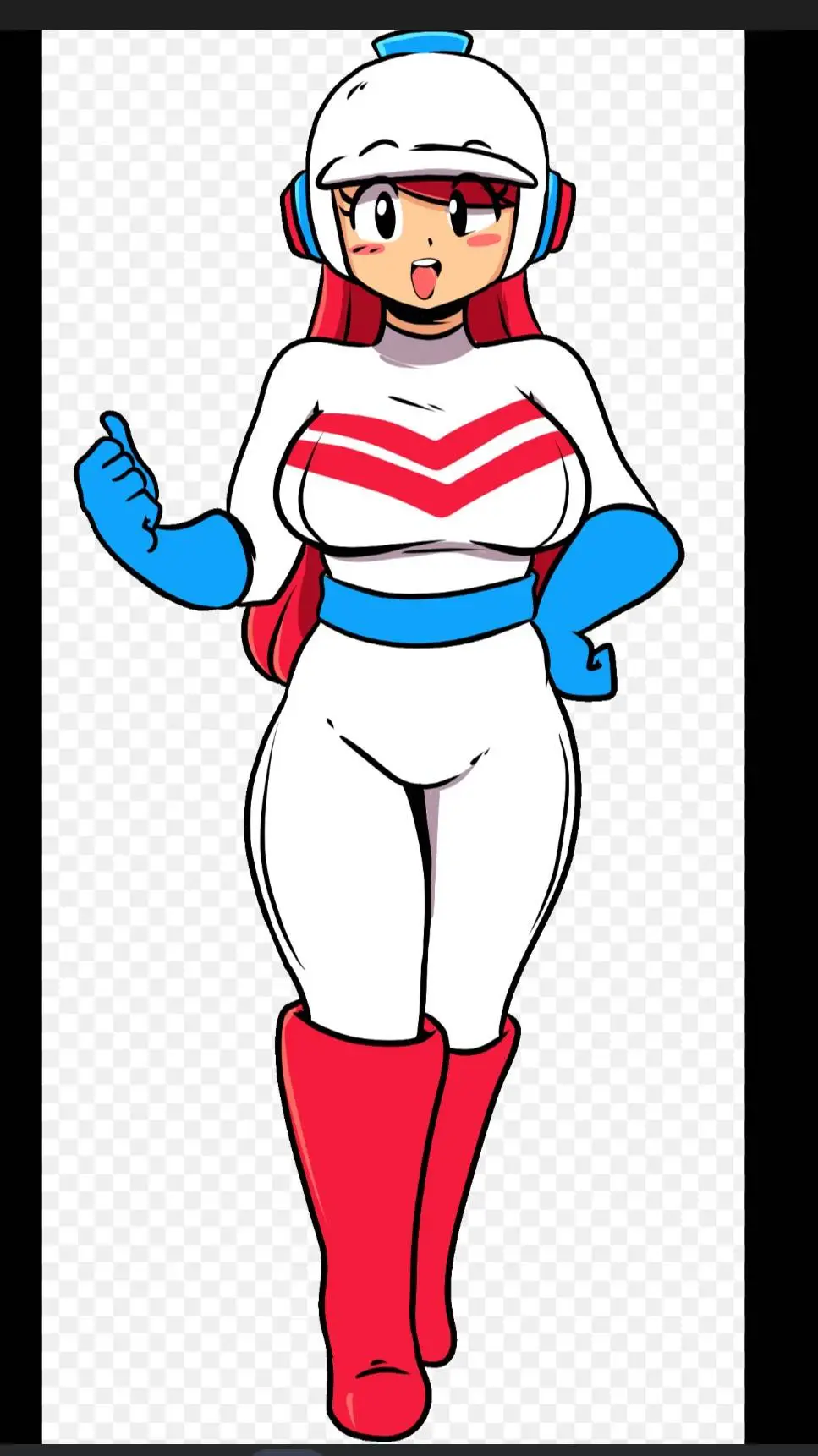 ai character: Ms. Dig Dug  background