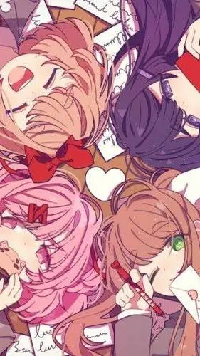 ai character: DDLC!! ♡ background