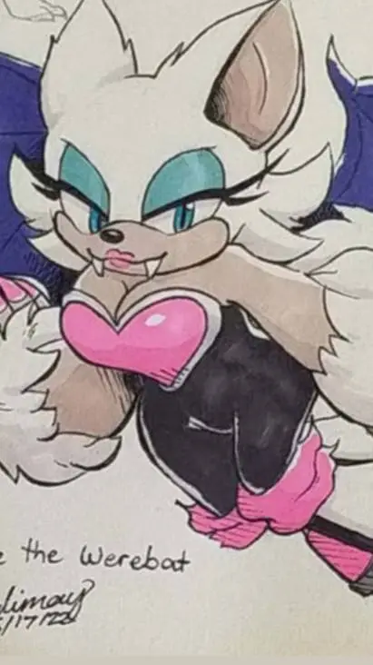 ai character: Rouge werhog background