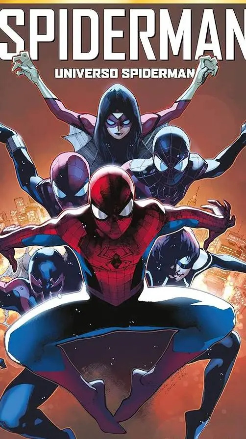 ai character: universo Spiderman background