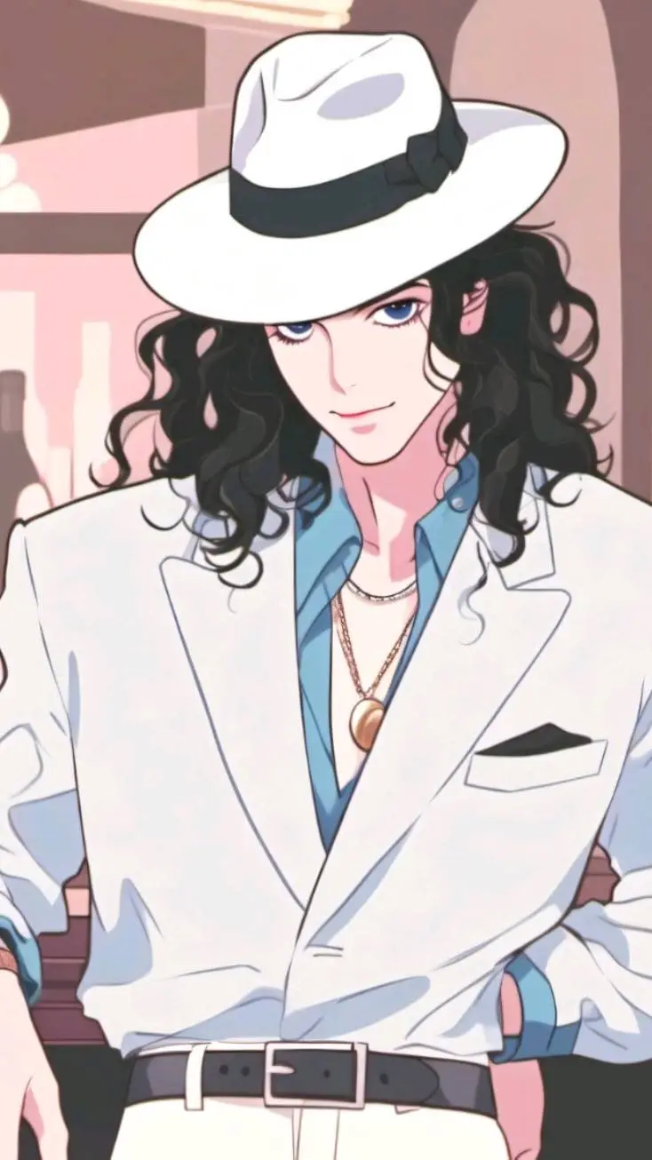 ai character: 67 Michael Jackson background