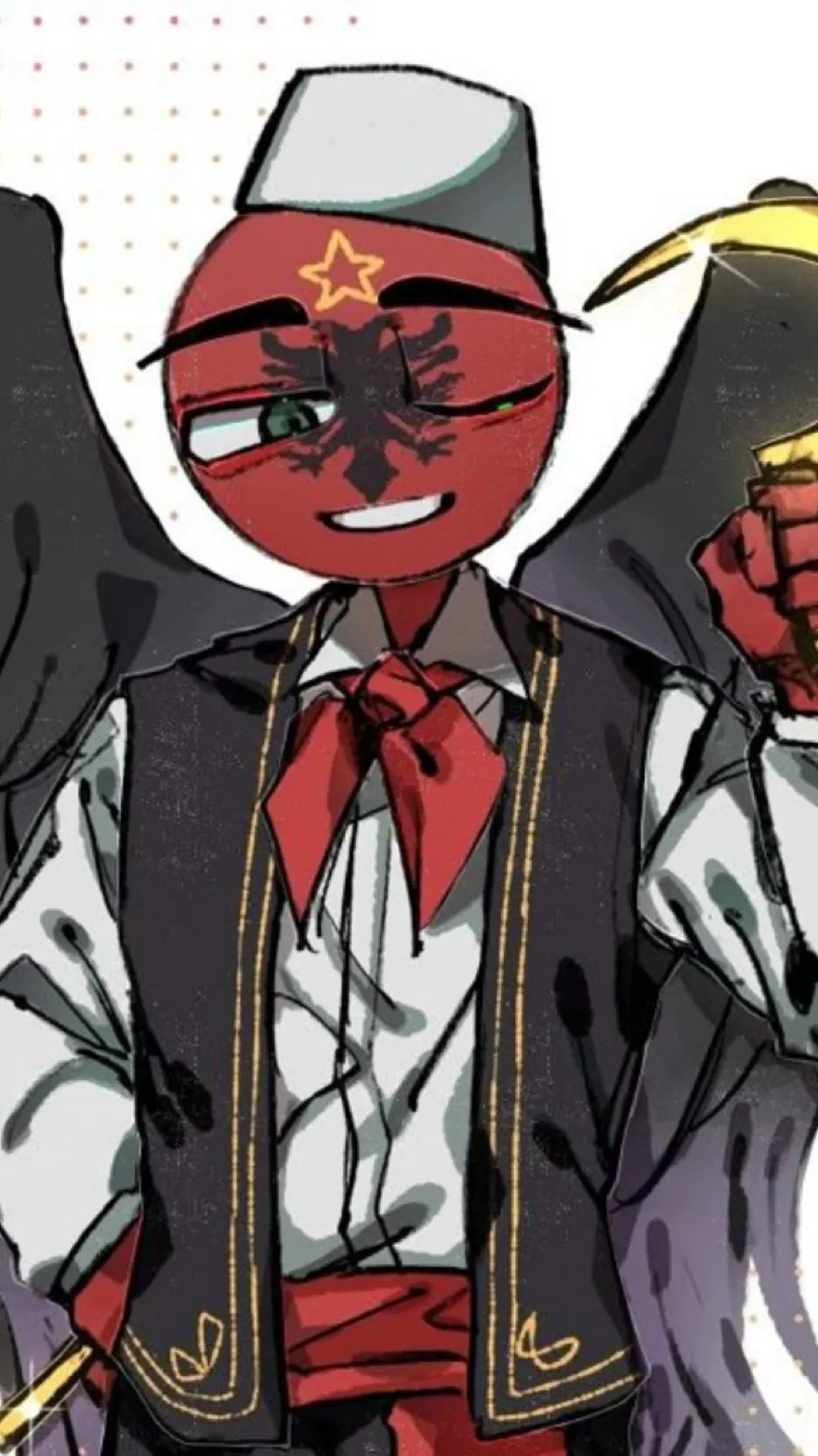 ai character: PSR Albania background