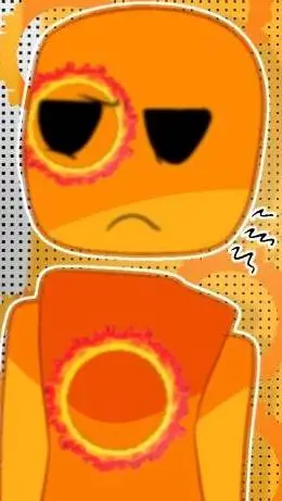 ai character: Fire ring background