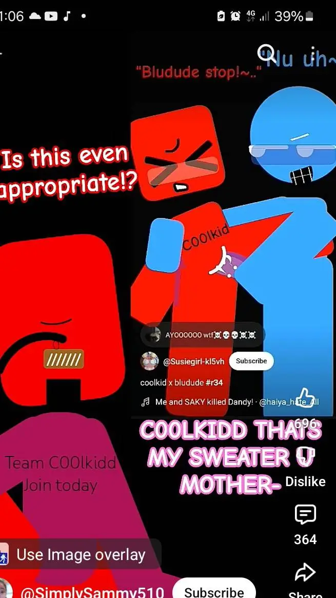 ai character: bludude x coolkid background