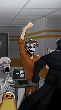 ai character: scp and backrooms background