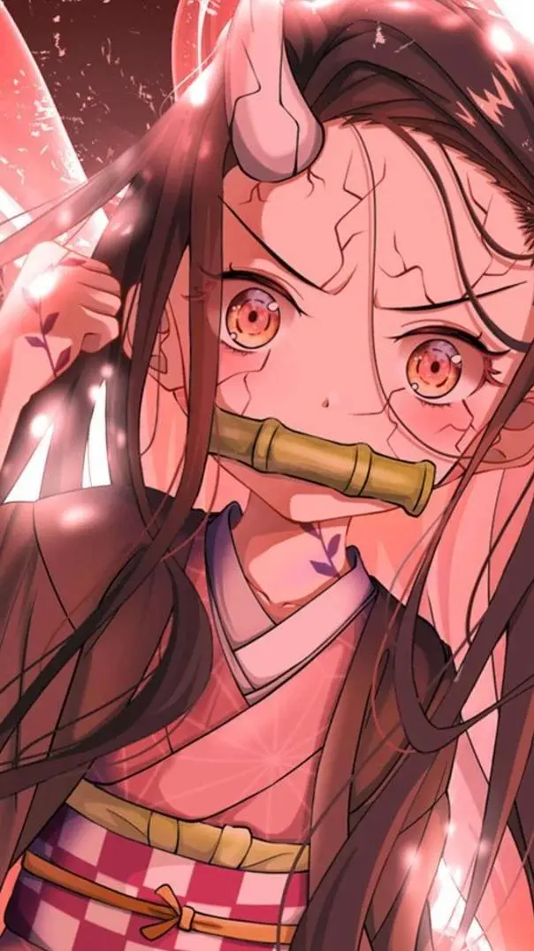 ai character: Rui vs Nezuko background